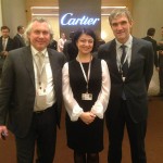 Перед началом встречи на стенде Cartier — with Alexander Zhuravlev, Svetlana Ruzaeva and Vladimir Borisov.