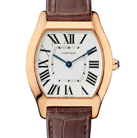 Cartier Tortue watch medium model in pink gold Мануфактурный калибр 430 MC, ручной завод Корпус: 18К розовое золото Ремешок: кожа аллигатора/ застежка-пряжка из 18К розового золота