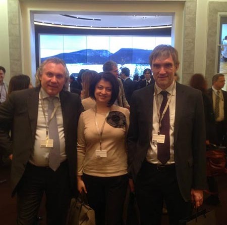 На стенде Montblanc. — with Alexander Zhuravlev, Svetlana Ruzaeva and Vladimir Borisov
