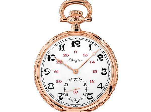The Longines Equestrian Lépine. Артикул: L7.023.8.13.1. Механизм: ручной завод. Калибр L506.2 (ETA 6497/2). 16½ линий, 17 камней, 21,600 пк/час, запас хода 53 часа. Функции: Часы, минуты, секунды. Корпус: Круглый, розовое золото, диам. 49.50 мм, задняя крышка украшена медальоном из золота и эмали; сапфировое стекло с антибликовым покрытием. Циферблат: Белый лаковый, малый секундный счетчик на отметке «6» часов. Стрелки: из розового золота, форма Breguet.