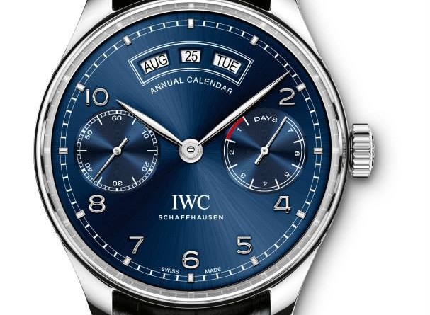 PORTUGIESER ANNUAL CALENDAR. Артикул: IW503501 · IW503502 · IW503504. Автоподзавод, запас хода - 7 дней, годовой календарь, 44.2 мм, 3 бара, сталь/18К красное золото