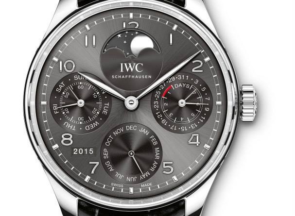 PORTUGIESER PERPETUAL CALENDAR. Артикулы IW503401 ∙ IW503404 IW503301 ∙ IW503302. Автоподзавод, вечный календарь, запас хода -7 дней, 44.2 мм, 3 бара, белое золото/красное золото
