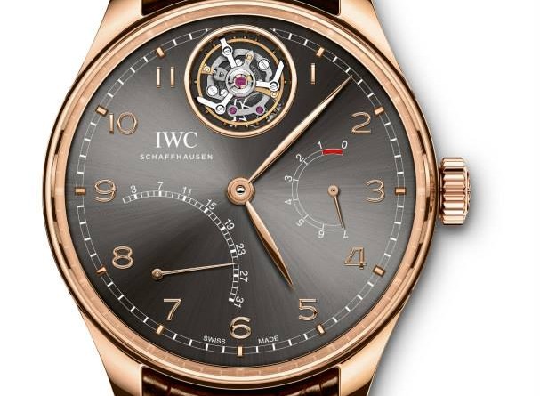 PORTUGIESER TOURBILLON MYSTÈRE RÉTROGRADE. Арт:IW504601 ∙ IW504602. Автоподзавод, парящий турбийон, запас хода - 7 дней, 44.2 мм, 3 бара, 18К красное золото/платина