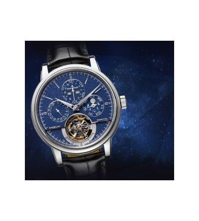 Jaeger-LeCoultre Master Grande Tradition Tourbillon Cylindrique à Quantième Perpétuel. Арт.: 5043580. 18К белое золото, автоподзавод, 42 мм, 50 м