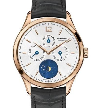 Montblanc Heritage Chronométrie Quantième Annuel Vasco da Gama Limited Edition 238. 18К розовое золото, автоподзавод, 40 мм, 238 экз.- отсылка с высоте в 238 м Маяка на мысе Кейп-Пойнт; версия из стали - 316 экз. по количеству дней перехода из Португалии в Индию