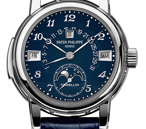 Patek Philippe Ref. 5016A-010: полированная нержавеющая сталь, корпус в каноническом стиле Калатрава, мануфактурный механизм с ручным заводом RTO 27 PS QR, 36,8 мм. Комбинация гранд-компликаций – турбийона, минутного репетира и вечного календаря.
