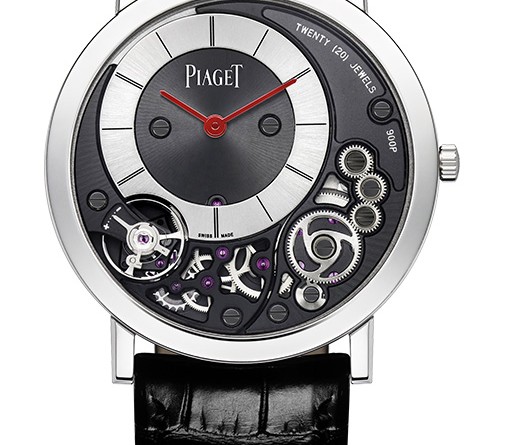 Piaget Piaget Altiplano 900P 38mm: 18K белое золото, ручной завод, мануфактурный ультратонкий (3.65 мм) механизм 900P, 38 мм. Отличительная особенность, делающая модель уникальной, – красные стрелки.