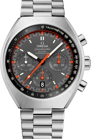 OMEGA Speedmaster Mark II. Механизм: Omega 3330 , автоподзавод, запас хода – 52 ч. Функции: часы-минуты-малые секунды// хронограф/тахиметр/дата. Корпус: сталь /42.4 x 46.2 мм / безель из черной матовой керамики с тахиметрической шкалой. Стекло: сапфировое, стойкое к царапинам, с антибликовым покрытием. Циферблат: черный. Водонепроницаемость: 10 бар. Браслет/ремешок: сталь