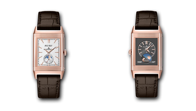 Reverso Tribute Calendar 3912420. Розовое золото, ручной завод, 49.4x29.9х10.9 мм