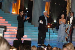 На сцене - лауреат премии «Чайка» 2005 в номинации «Патриарх» Олег Табаков